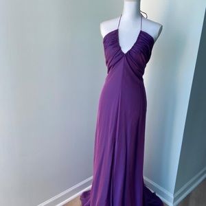 Purple ball gown dress